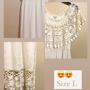 Long beige dress